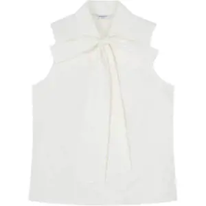 LK Bennett Florian White Cotton Blouse